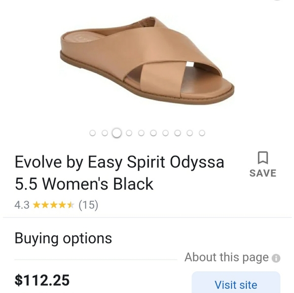 Womens Evolve Odyssa Ivory | Easy Spirit Sandals Sz 6 - Picture 5 of 5